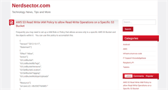 Desktop Screenshot of nerdsector.com