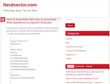 Tablet Screenshot of nerdsector.com